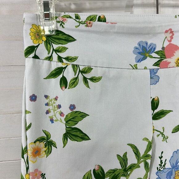 Zac & Rachel Pants Pull On 8P Floral Stretch Ankle - Picture 5 of 12